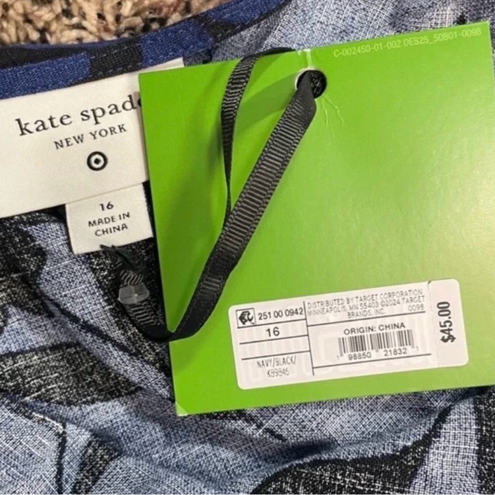 Kate Spade X Target Floral Single Shoulder Wide Leg Pant Jumpsuit NWT Sz 17 - Picture 5 of 5